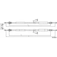 Трос ручника CABOR Volvo C30 1LUJPJC 10.8225 6QY I1