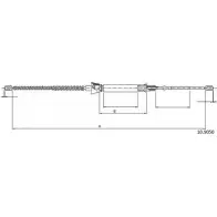 Трос ручника CABOR VQHXJ1Y 1T1VSR W Skoda Roomster (5J) 1 2006 – 2015 10.9050