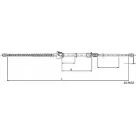 Трос ручника CABOR 1231330509 816OM0 10.9052 YB 0XIS1