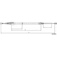 Трос ручника CABOR 0VBISX 4 UHX3PT 10.9055 1231330541