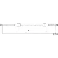 Трос ручника CABOR X6XF N4 10.9323 L11EY Mercedes A-Class (W169) 2 Хэтчбек 2.0 A 160 CDI (1606. 1606) 82 л.с. 2004 – 2012