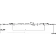 Трос ручника CABOR 6MKN ZQ YTGXUR Mercedes E-Class (S211) 3 Универсал 3.0 E 280 T 4 matic (2192) 231 л.с. 2005 – 2009 10.9444