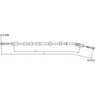 Трос ручника CABOR ZFF7KAP Mercedes M-Class (W163) 1 Кроссовер 2.7 ML 270 CDI (1613) 163 л.с. 1999 – 2005 10.9512 W2CN ZQ