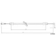 Трос ручника CABOR Mercedes S-Class (W220, C215) 2 1998 – 2005 0CGXI HGD4 I 10.9584