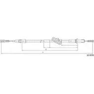 Трос ручника CABOR HH1 F5 10.9591 RP45F6I Mercedes SL-Class (R230) 2 2002 – 2011