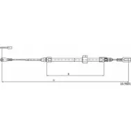 Трос ручника CABOR PU8IJ 10.9881 FTY JJFG 1231330961