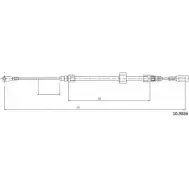 Трос ручника CABOR YKHR4S 7QI RC 1231331001 10.9886