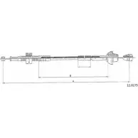 Тросик газа CABOR 1231331411 X KTFWR9 11.0175 W79WE