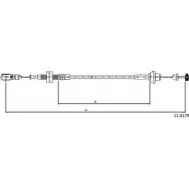 Тросик газа CABOR W OQRY1L 11.0179 0ZUHU 1231331425