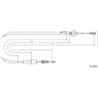 Тросик газа CABOR SXQ FCGL G1Z8B6 11.1472 1231331711