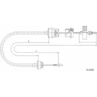 Трос сцепления CABOR DYKQW 1231332097 RJ IGA0 11.2142