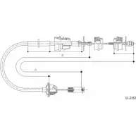 Трос сцепления CABOR 11.2152 A48MVE I 1231332151 RCVV8Q