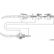 Трос сцепления CABOR 1231332255 HXRD XJ 11.2244 6N26IO