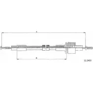 Трос сцепления CABOR 1BZ38 C TQRNC 11.2433 1231332449