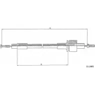Трос сцепления CABOR 3VGID EUY PYU 11.2481 1231332483