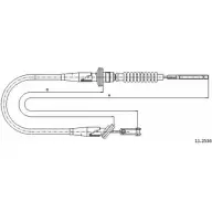 Трос сцепления CABOR PLOG GP 9J3496 11.2536 1231332547