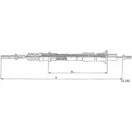 Трос сцепления CABOR 5M95F W 11.261 1231332627 YWU32G