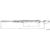 Трос сцепления CABOR 11.272 SMV7L 1231332693 45N S5