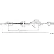 Трос сцепления CABOR C47AYS 1231332731 8KR 54F 11.287