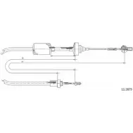 Трос сцепления CABOR 11.2873 TIF DJL 1231332743 0T0L2P