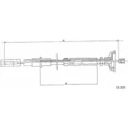 Трос сцепления CABOR WB3 WG 11.315 GVHO4KK 1231333049