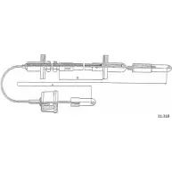 Трос сцепления CABOR I6 50W 11.318 1231333063 JQH0T