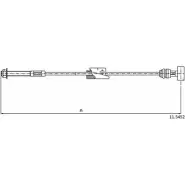 Трос ручника CABOR DYFW6 2R 2W8IB Ford Fiesta 4 (DX, JA, JB) Хэтчбек 1.8 D 60 л.с. 1995 – 2000 11.5452