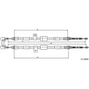 Трос ручника CABOR 11.5456 HMR JSEF Ford Fiesta 4 (DX, JA, JB) Хэтчбек 1.8 D 60 л.с. 1995 – 2000 ZH2Z44