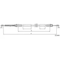 Трос ручника CABOR 9RPH2B J J4FX Ford Mondeo 1 (FD, BNP) Универсал 2.5 i 24V 170 л.с. 1994 – 1996 11.5505
