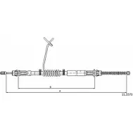 Трос ручника CABOR UQRP5 VS 11.5573 Ford Transit 6 (FD) Автобус 2.4 DI (FB. FC. FA) 90 л.с. 2000 – 2006 K2GL8