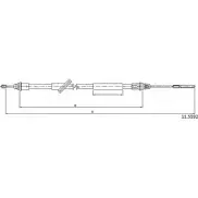 Трос ручника CABOR 85RH10 Ford Maverick 11.5592 U MNG9