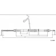 Трос ручника CABOR TP0DF6 P 11.5664 Ford Transit 7 (FD) Автобус 2.2 TDCi 140 л.с. 2007 – 2014 FE0UNL