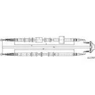 Трос ручника CABOR Opel Meriva (A) 1 Минивэн 1.3 CDTI (E75) 69 л.с. 2005 – 2010 16M7V1 11.5767 5JJURE C