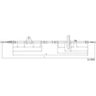 Трос ручника CABOR 7Z 9CK Opel Insignia (A) 1 Седан 2.0 CDTI (69) 131 л.с. 2008 – 2017 11.5825 O6F8N8