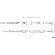 Трос ручника CABOR Opel Astra (F) 1 Универсал 1.7 D (F08. C05) 57 л.с. 1991 – 1992 SJ5PC Y 11.5856 ZW8XK