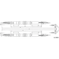 Трос ручника CABOR UPEQO AF Opel Astra (G) 2 Хэтчбек 2.2 DTI (F08. F48) 117 л.с. 2002 – 2005 639RS64 11.5858