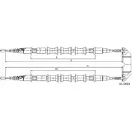 Трос ручника CABOR Opel Vectra (C) 3 Седан 1.9 CDTI (F69) 150 л.с. 2004 – 2008 11.5933 Q 8Z6M PHKZ5M8