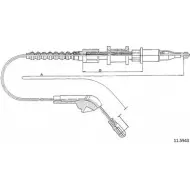 Трос ручника CABOR Opel Vectra (C) 3 Универсал 2.0 DTI (F35) 100 л.с. 2003 – 2005 5AEGM 11.5943 E FDEVU