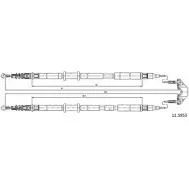 Трос ручника CABOR 11.5953 D 22OD IHTQSW Opel Astra (H) 3 Универсал 1.9 CDTI (L35) 100 л.с. 2005 – 2010