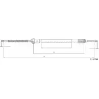 Трос ручника CABOR Opel Astra (G) 2 Хэтчбек 2.2 16V (F08. F48) 147 л.с. 2000 – 2005 UUSS5Q PV 9QJ87 11.6596