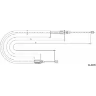 Трос ручника CABOR 9M0NI XN6AJ J 1231335069 11.6599