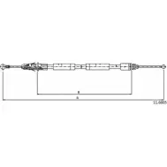 Трос ручника CABOR 11.6805 AIJLEJD SJY PQE Renault Trafic (JL, X83) 2 Автобус 1.9 dCI 100 (JL0C) 101 л.с. 2001 – 2025