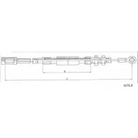 Трос ручника CABOR 1171.3 3API5 IX0G EV Fiat Ducato