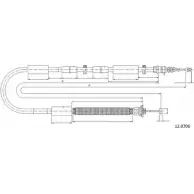 Трос ручника CABOR Fiat Stilo (192) 1 Хэтчбек 1.9 JTD 140 л.с. 2004 – 2006 TJO7 R 12.0706 DNUFVI