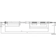 Трос ручника CABOR E7K5NQM 12.0713 TLKX4 1Q Fiat Panda (169) 2 Хэтчбек 1.3 JTD Multijet 4x4 (169AxG1A. 169AxG2A) 75 л.с. 2010 – 2013