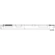 Трос ручника CABOR Z ZH6O Fiat Doblo (119, 223) 1 Минивэн 1.9 JTD (223AxE1A) 100 л.с. 2001 – 2025 MZWGZ 12.0735