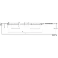 Трос ручника CABOR 12.0742 J9 362J Fiat Panda RKS8P