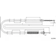 Трос ручника CABOR 12.0746 Fiat Doblo (263) 2 2010 – 2020 YBE0U 0CT0 A