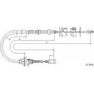 Трос сцепления CABOR C7N6OJJ 12.7210 Fiat Ducato (230) 1 Фургон 2.0 JTD 84 л.с. 2001 – 2002 PR84 BX0