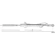 Трос сцепления CABOR 9DW W89 1202.2 9EM2NQ 1231336739